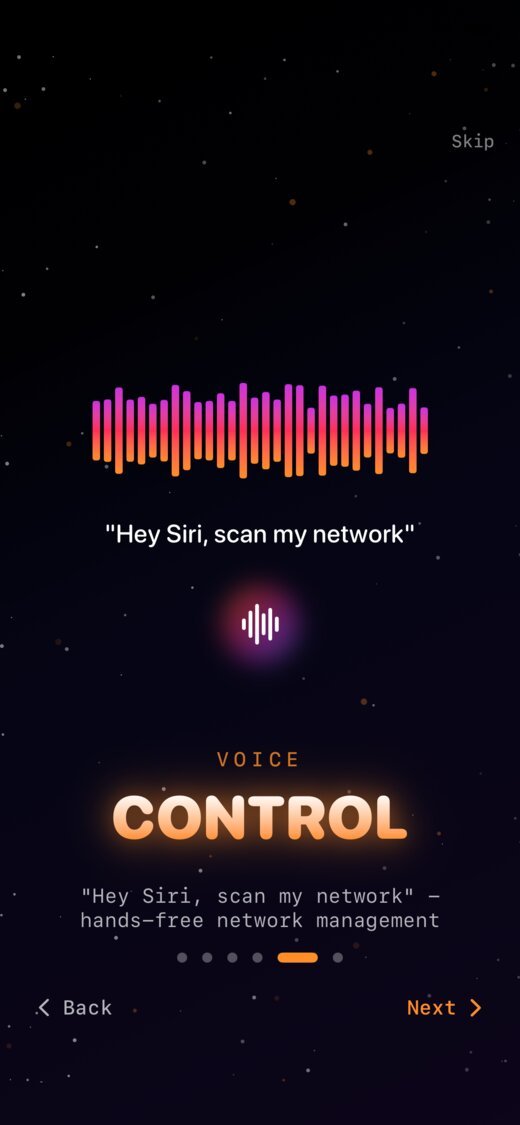 NetShell Siri integration for voice control