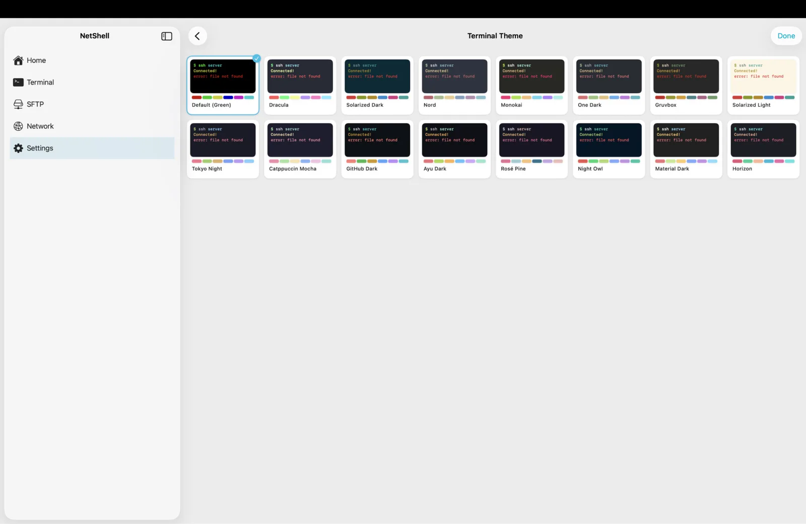 shot:themes